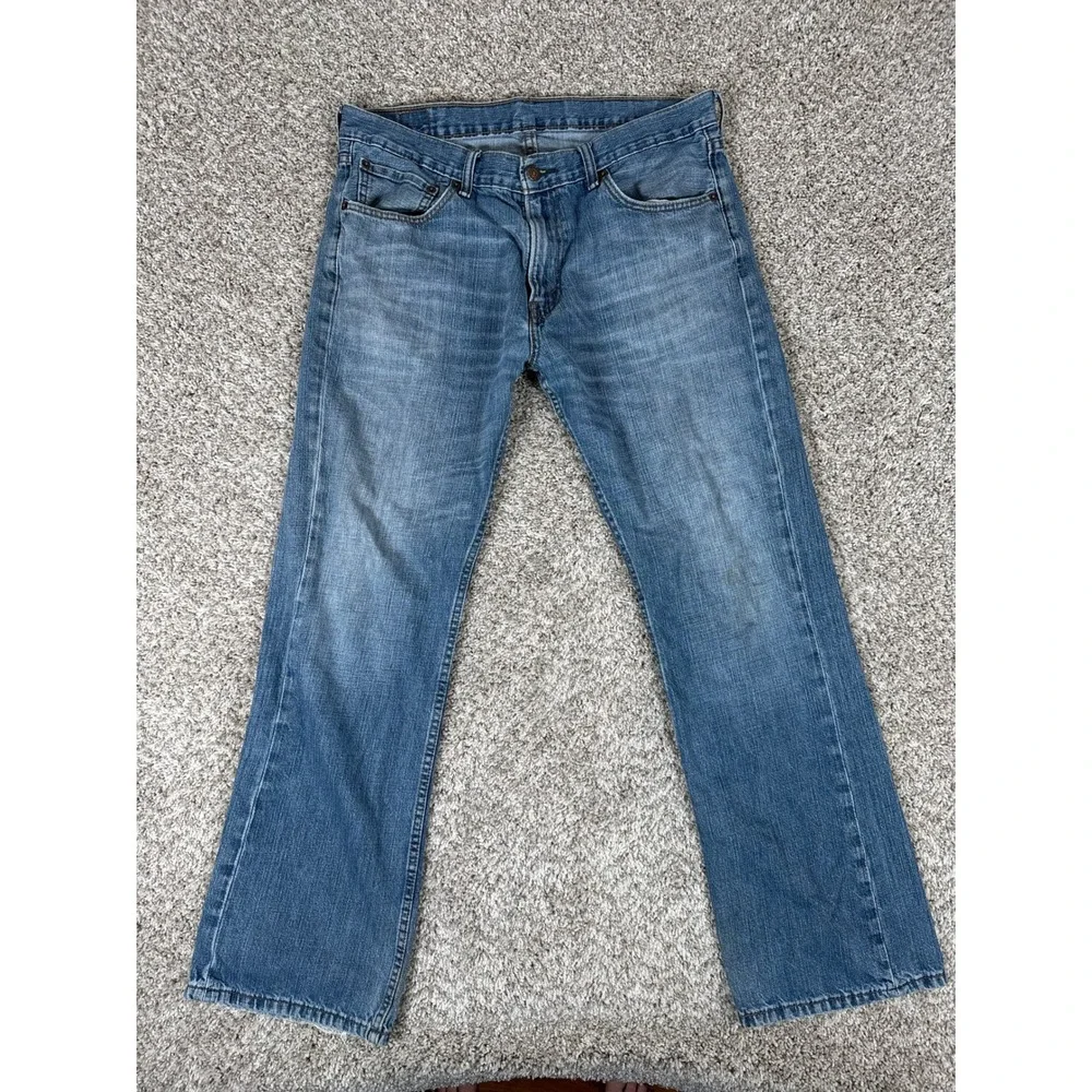 Levi's 527 Jeans Mens 36x32 Blue Slim Bootcut Medium Wash Denim